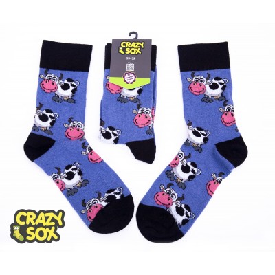 ЧОРАПИ ДАМСКИ CRAZY SOX КРАВИ2 № 35-39 ЧИФТ