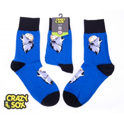 ЧОРАПИ МЪЖКИ CRAZY SOX ВЪЛК № 40-45 ЧИФТ