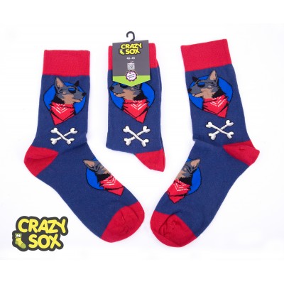 ЧОРАПИ МЪЖКИ CRAZY SOX КУЧЕ БОНО № 40-45 ЧИФТ