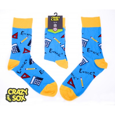 ЧОРАПИ МЪЖКИ CRAZY SOX МАТЕМАТИКА № 40-45 ЧИФТ