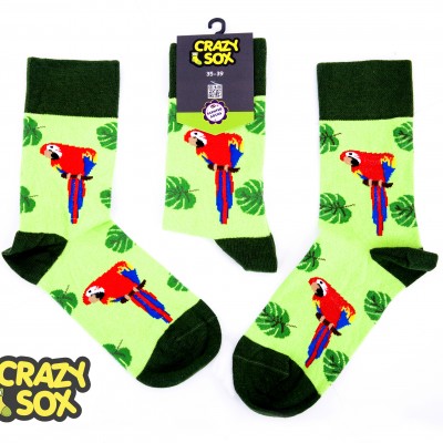 ЧОРАПИ ДАМСКИ CRAZY SOX ПАПАГАЛИ2 № 35-39 ЧИФТ