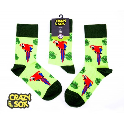 ЧОРАПИ ДАМСКИ CRAZY SOX ПАПАГАЛИ2 № 35-39 ЧИФТ