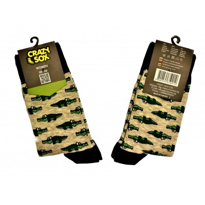 ЧОРАПИ ДАМСКИ CRAZY SOX КРОКОДИЛ № 35-39 ЧИФТ