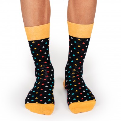 ЧОРАПИ МЪЖКИ CRAZY SOX ТРИЪГЪЛНИК МАЛЪК № 40-45 ЧИФТ