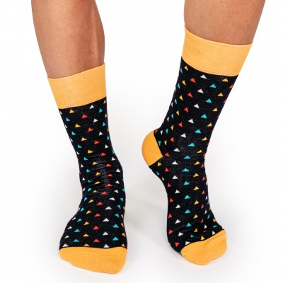 ЧОРАПИ МЪЖКИ CRAZY SOX ТРИЪГЪЛНИК МАЛЪК № 40-45 ЧИФТ